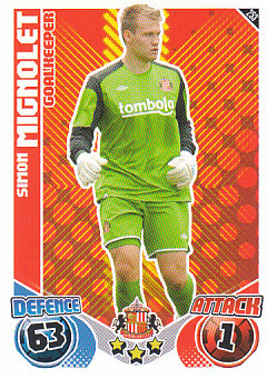 Simon Mignolet Sunderland 2010/11 Topps Match Attax #253
